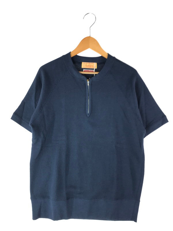 【中古美品】【メンズ】  HEALTHKNIT ヘルスニット 3202 HALF ZIP SS SWEATSHIRT トップス 146-240730-SS-8-tag サイズ：L カラー：NAVY 万代Net店