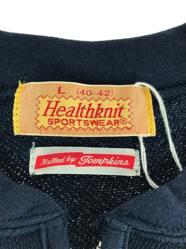 【中古美品】【メンズ】  HEALTHKNIT ヘルスニット 3202 HALF ZIP SS SWEATSHIRT トップス 146-240730-SS-8-tag サイズ：L カラー：NAVY 万代Net店