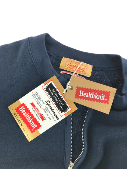 【中古美品】【メンズ】  HEALTHKNIT ヘルスニット 3202 HALF ZIP SS SWEATSHIRT トップス 146-240730-SS-8-tag サイズ：L カラー：NAVY 万代Net店