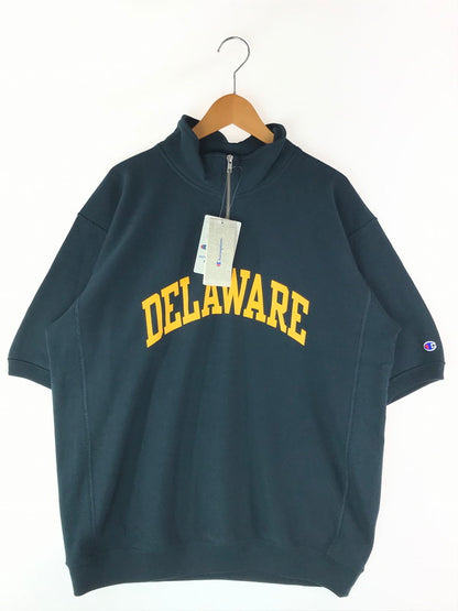 【中古美品】Champion チャンピオン C3-Z007 HALF ZIP SS SWEATSHIRT リバースウィーブ ハーフスリーブジップスウェットシャツ 半袖 トップス 147-240730-SS-9-tag サイズ：XL カラー：GREEN 万代Net店