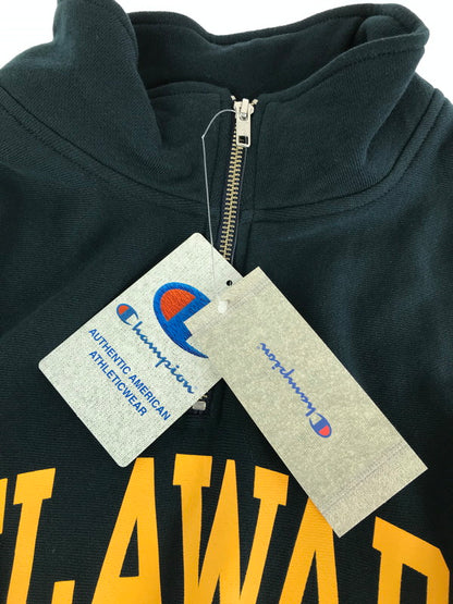 【中古美品】Champion チャンピオン C3-Z007 HALF ZIP SS SWEATSHIRT リバースウィーブ ハーフスリーブジップスウェットシャツ 半袖 トップス 147-240730-SS-9-tag サイズ：XL カラー：GREEN 万代Net店