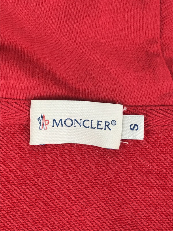 【中古品】【ボーイズ】 MONCLER モンクレール 510918431300 80065 MAGLIA GILET ノースリーブジップパーカー トップス 140-240730-SS-1-tag サイズ：S カラー：RED 万代Net店