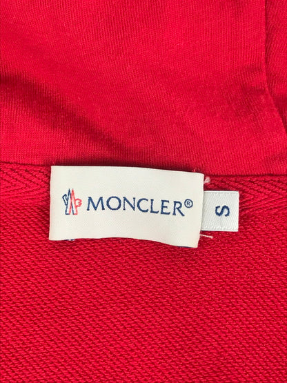 【中古品】【ボーイズ】 MONCLER モンクレール 510918431300 80065 MAGLIA GILET ノースリーブジップパーカー トップス 140-240730-SS-1-tag サイズ：S カラー：RED 万代Net店