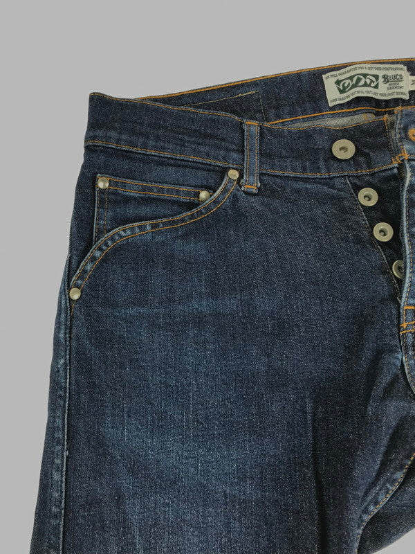 【中古品】【メンズ】  BLUCO ブルコ SLIM DENIM PANTS OL-029E スリムデニムパンツ ボトムス 156-240730-mo-16-tag サイズ：M カラー：インディゴ 万代Net店