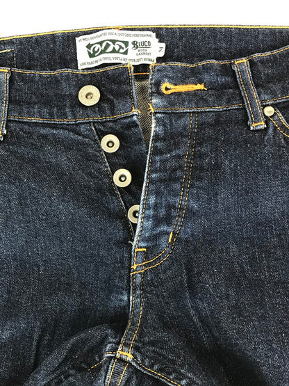 【中古品】【メンズ】  BLUCO ブルコ SLIM DENIM PANTS OL-029E スリムデニムパンツ ボトムス 156-240730-mo-16-tag サイズ：M カラー：インディゴ 万代Net店