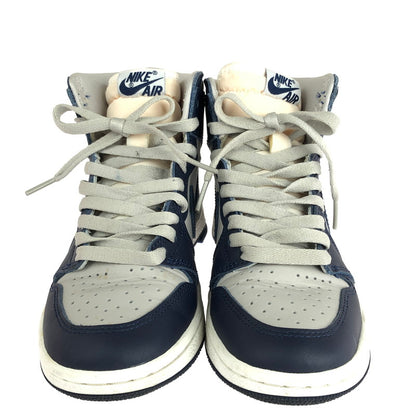 【中古品】【レディース】 NIKE ナイキ AIR JORDAN 1 HIGH 85 BQ4422-400 エア ジョーダン 1 ハイ 85 スニーカー 靴 166-240731-mo-1-tag サイズ：23cm カラー：COLLEGE NAVY/SUMMIT WHITE 万代Net店