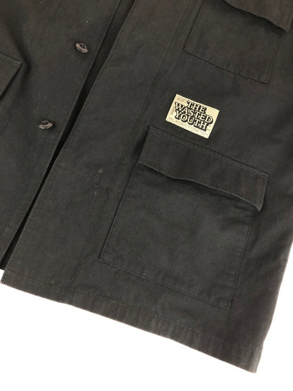 【中古品】【メンズ】  BLACK EYE PATCH ブラックアイパッチ × WASTED YOUTH ウェイステッドユース WORK JACKET ワークジャケット アウター 142-240802-mo-4-tag サイズ：M カラー：ブラック 万代Net店