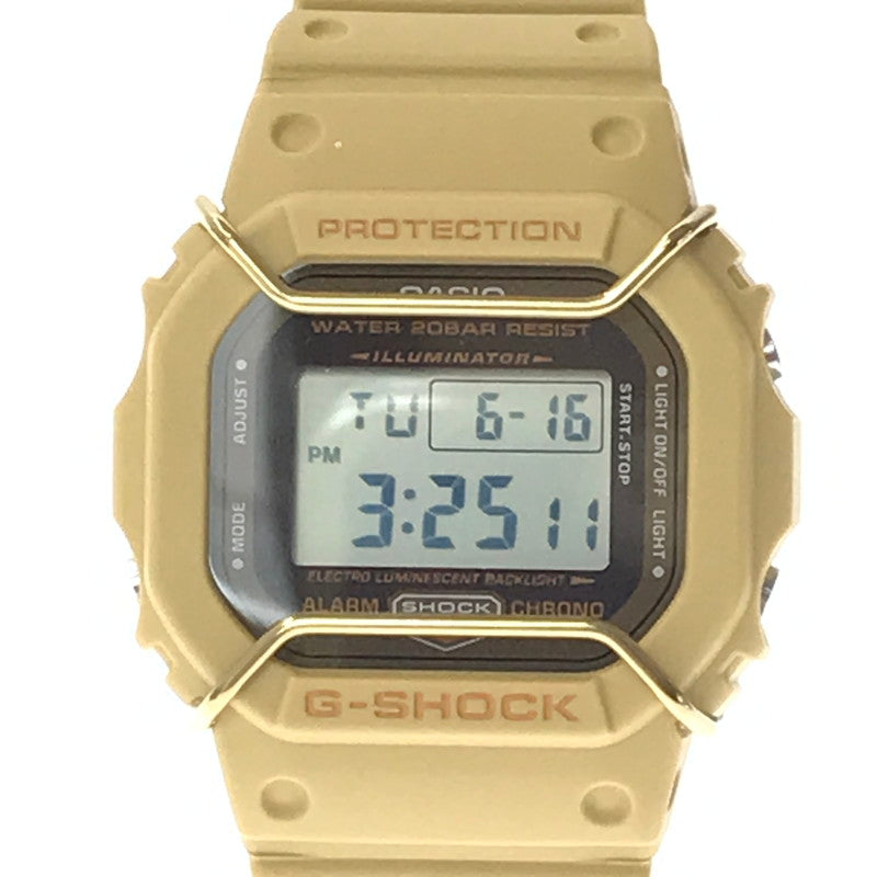 【中古美品】【メンズ】 G-SHOCK ジーショック 5600 SERIES DW-5600PT-5 デジタル クォーツ 腕時計 アクセサリー 196-260620-rt-01-tagh カラー：ベージュ 万代Net店