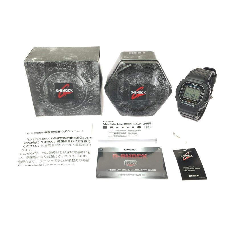 【中古美品】【メンズ】 G-SHOCK ジーショック 5600 SERIES DW-5600E-1 デジタル クォーツ 腕時計 196-260620-ty-01-tagh カラー：ブラック 万代Net店
