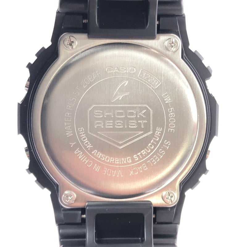 【中古美品】【メンズ】 G-SHOCK ジーショック 5600 SERIES DW-5600E-1 デジタル クォーツ 腕時計 196-260620-ty-01-tagh カラー：ブラック 万代Net店