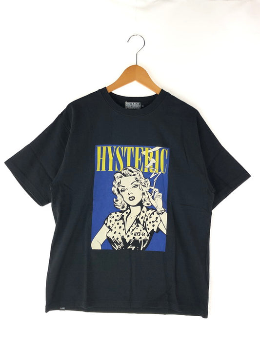 【中古美品】【メンズ】 HYSTERIC GLAMOUR ヒステリックグラマー 野口強 AGAINST THE WORLD TEE 02223CT14496 ショートスリーブTシャツ 半袖Tシャツ 140-240803-hi-2-tag サイズ：L カラー：ブラック 万代Net店