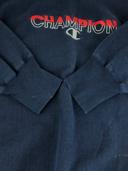 【中古品】【メンズ】 Champion チャンピオン 90’S REVERSE WEAVE SWEAT 90年代後半 リバースウィーブ スウェット 刺繍ロゴ トップス トレーナー 146-240806-mo-7-tag サイズ：Ⅼ カラー：ネイビー 万代Net店