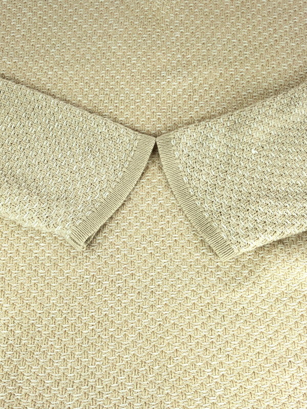 【中古品】【メンズ】 AKA EDDIE BAUER エディーバウアー HENLEY NECK LINEN KNIT ヘンリーネック リネンニット トップス 146-240806-mo-6-tag サイズ：Ⅼ カラー：ベージュ 万代Net店