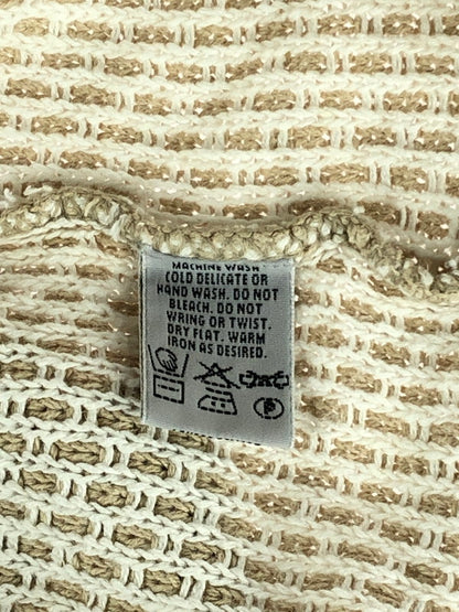 【中古品】【メンズ】 AKA EDDIE BAUER エディーバウアー HENLEY NECK LINEN KNIT ヘンリーネック リネンニット トップス 146-240806-mo-6-tag サイズ：Ⅼ カラー：ベージュ 万代Net店