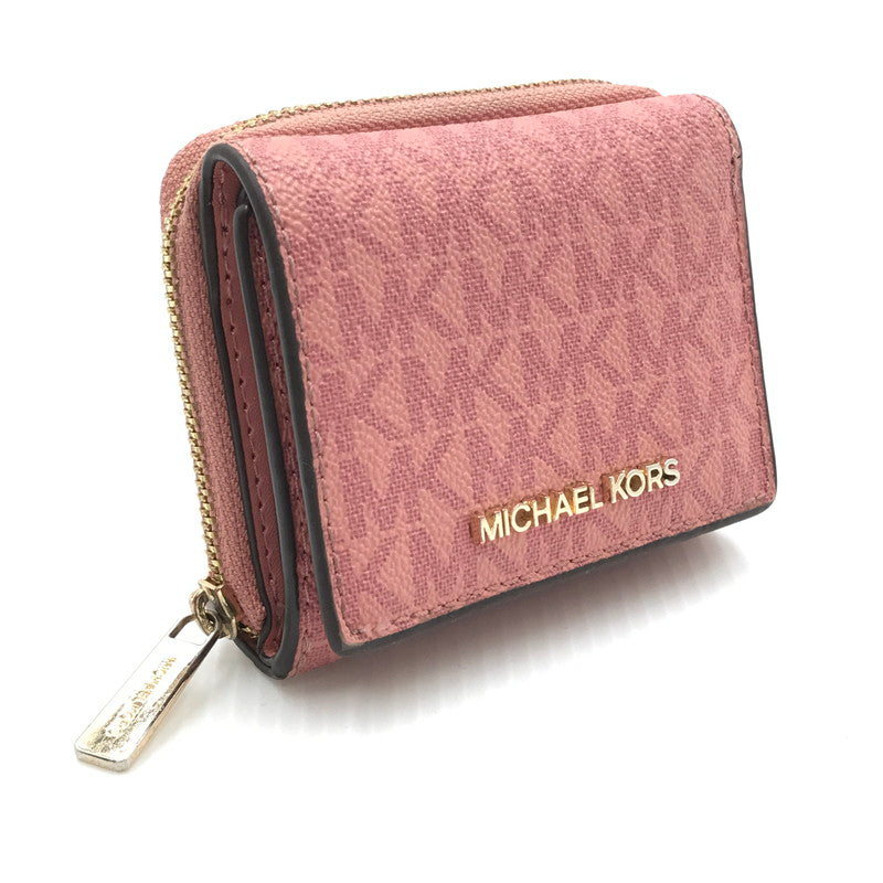 【中古品】【レディース】 Michael Kors マイケルコース  コンパクトウォレット 35H9GTVZ5B 三つ折り財布 181-240806-yk-4-tag カラー：PINK 万代Net店