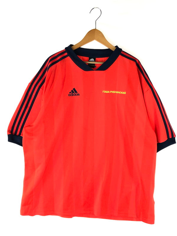 【中古品】【メンズ】  GOSHA RUBCHINSKIY ゴーシャラブチンスキー× ADIDAS アディダス 別注 コラボ GAME SHIRTゲームシャツ 半袖 トップス  サッカーシャツ 141-240806-mo-1-tag サイズ：S カラー：レッド 万代Net店