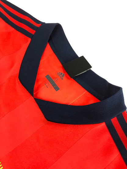 【中古品】【メンズ】  GOSHA RUBCHINSKIY ゴーシャラブチンスキー× ADIDAS アディダス 別注 コラボ GAME SHIRTゲームシャツ 半袖 トップス  サッカーシャツ 141-240806-mo-1-tag サイズ：S カラー：レッド 万代Net店