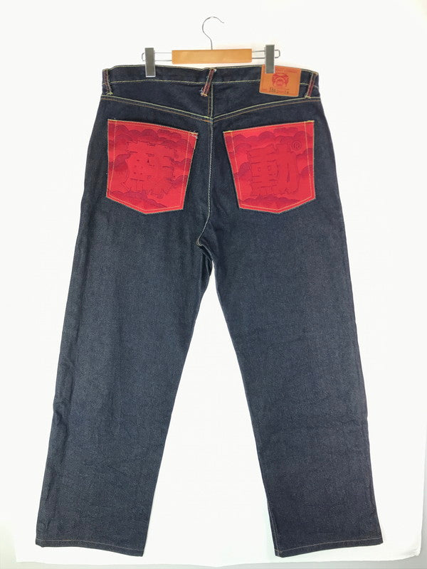 【中古美品】【メンズ】  RED MONKEY COMPANY レッドモンキーカンパニー LOT.1002 デニムパンツ ボトムス 156-240809-ki-5-tag サイズ：38 カラー：インディゴ 万代Net店