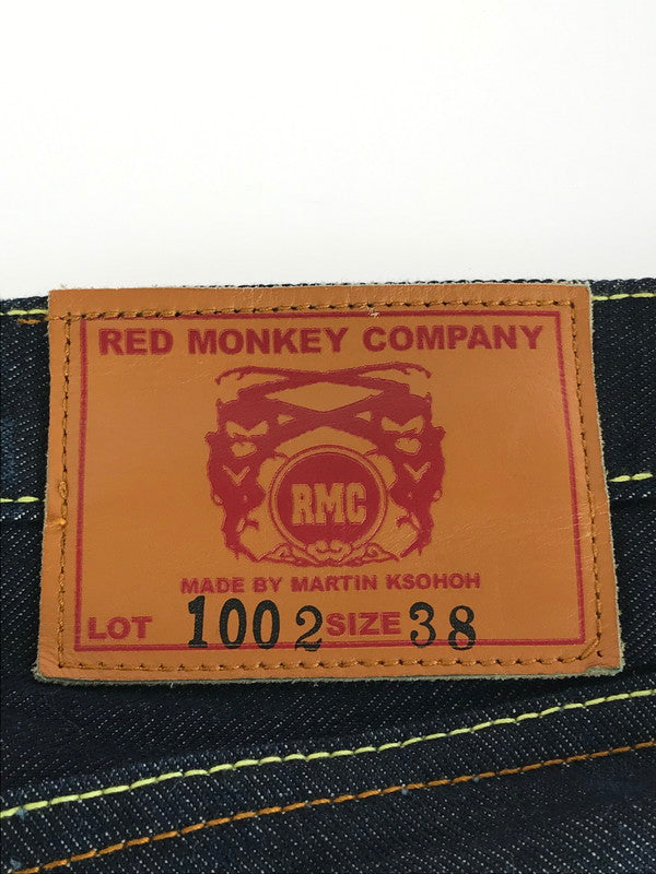 【中古美品】【メンズ】  RED MONKEY COMPANY レッドモンキーカンパニー LOT.1002 デニムパンツ ボトムス 156-240809-ki-5-tag サイズ：38 カラー：インディゴ 万代Net店