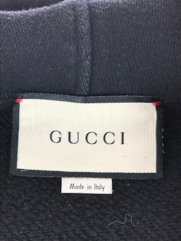 【中古品】【メンズ】 GUCCI グッチ 475374 XJAPA RAINBOW LOGO HOODIE レインボーロゴフーディー パーカー トップス 141-240809-ki-1-tag サイズ：XS カラー：ブラック系 万代Net店