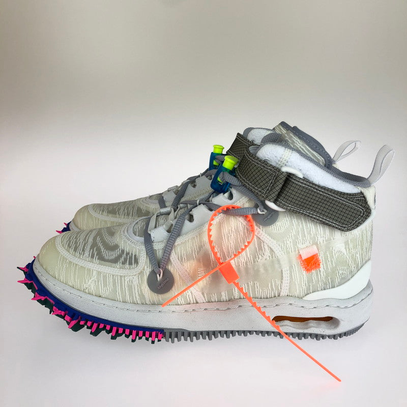 【中古美品】【メンズ】 NIKE ナイキ ×OFF-WHITE オフホワイト DO6290-100 AIR FORCE 1 MID SP WHITE スニーカー 靴 160-240806-SS-4-tag サイズ：28.5ｃｍ カラー：OFF-WHITE"WHITE/CLEAR-WHITE 万代Net店