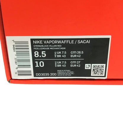 【中古品】【メンズ】 NIKE ナイキ × SACAI サカイ VAPORWAFFLE GREEN DD3035-200 ベイパーワッフル スニーカー 靴 160-240808-hi-5-tag サイズ：26.5cm US 8.5 カラー：STRING/BLACK-VILLAIN RED 万代Net店