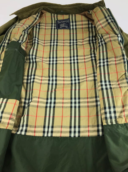 【現状渡し品】【メンズ】 Burberrys バーバリーズ 90’s NOVA CHECK PATTERN OILED JACKET ノバチェック柄 オイルドジャケット アウター 141-250920-rt-17-tag サイズ：不明 カラー：モスグリーン 万代Net店