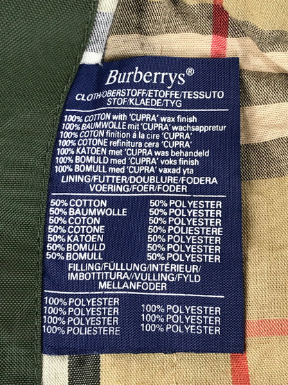 【現状渡し品】【メンズ】 Burberrys バーバリーズ 90’s NOVA CHECK PATTERN OILED JACKET ノバチェック柄 オイルドジャケット アウター 141-250920-rt-17-tag サイズ：不明 カラー：モスグリーン 万代Net店