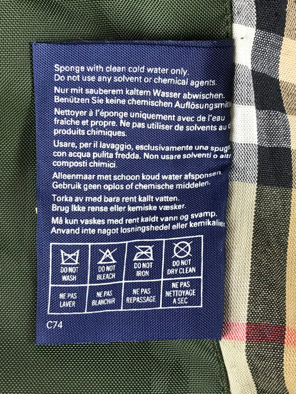 【現状渡し品】【メンズ】 Burberrys バーバリーズ 90’s NOVA CHECK PATTERN OILED JACKET ノバチェック柄 オイルドジャケット アウター 141-250920-rt-17-tag サイズ：不明 カラー：モスグリーン 万代Net店
