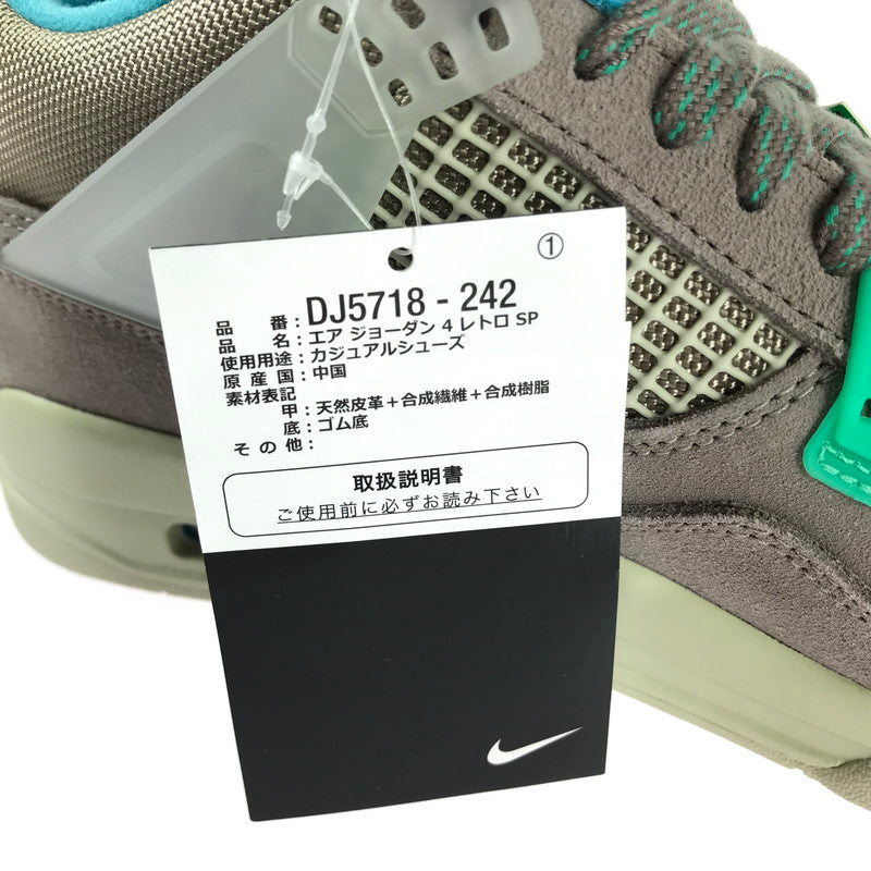 【中古美品】【メンズ】 NIKE ナイキ ×UNION ユニオン DJ5718-242 AIR JORDAN 4 SP スニーカー 靴 160-240808-SS-9-tag サイズ：27.5cm/US9.5 カラー：Taupe Haze/Blue Fury-Khaki-Roma Green 万代Net店