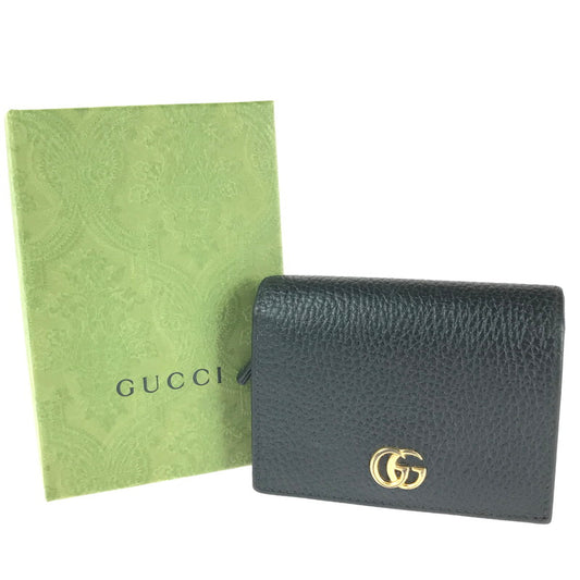 【中古品】【メンズ/レディース】 GUCCI グッチ 456126 GGマーモント レザーカードケース コインケース 財布 181-240818-hi-5-tag カラー：BLACK 万代Net店