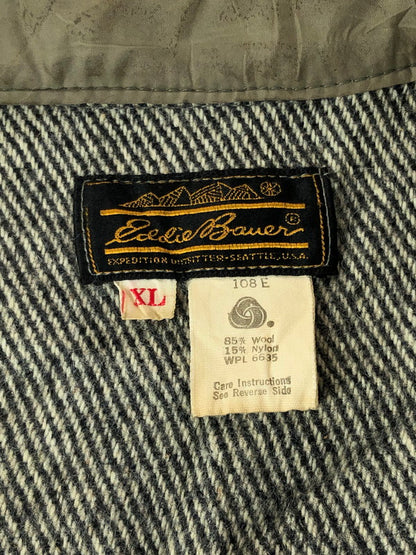 【中古品】【メンズ】 Eddie Bauer エディー・バウアー WOOL JACKET ウールジャケット 80S ライトアウター 144-240817-na-10-tag サイズ：XL カラー：グレー系 万代Net店