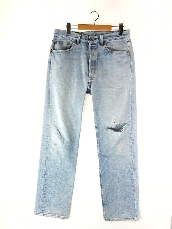 【現状渡し品】【メンズ】 Levi's リーバイス BUTTON FLY DENIM PANTS 501-0115 94年製 USA製 ボタンフライデニムパンツ ボトムス 157-240817-mo-7-tag サイズ：W34 カラー：ライトブルー 万代Net店