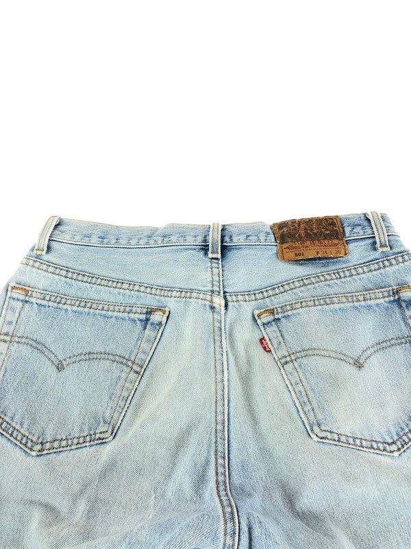 【現状渡し品】【メンズ】 Levi's リーバイス BUTTON FLY DENIM PANTS 501-0115 94年製 USA製 ボタンフライデニムパンツ ボトムス 157-240817-mo-7-tag サイズ：W34 カラー：ライトブルー 万代Net店