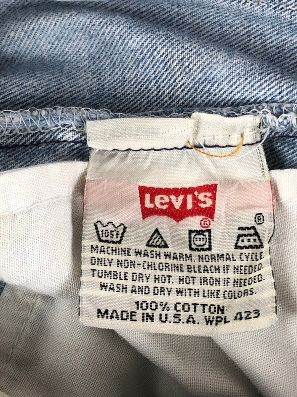 【現状渡し品】【メンズ】 Levi's リーバイス BUTTON FLY DENIM PANTS 501-0115 94年製 USA製 ボタンフライデニムパンツ ボトムス 157-240817-mo-7-tag サイズ：W34 カラー：ライトブルー 万代Net店