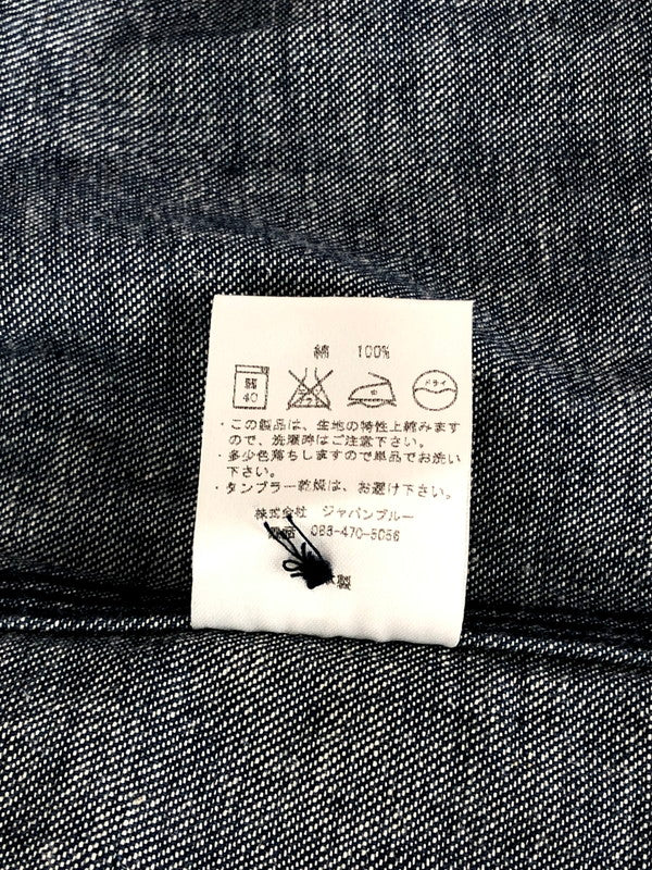 【中古品】【メンズ】  MOMOTARO JEANS 桃太郎ジーンズ L/s DENIM SHIRT ロングスリーブ デニムシャツ 長袖 トップス 145-240817-mo-2-tag サイズ：40 カラー：インディゴ 万代Net店