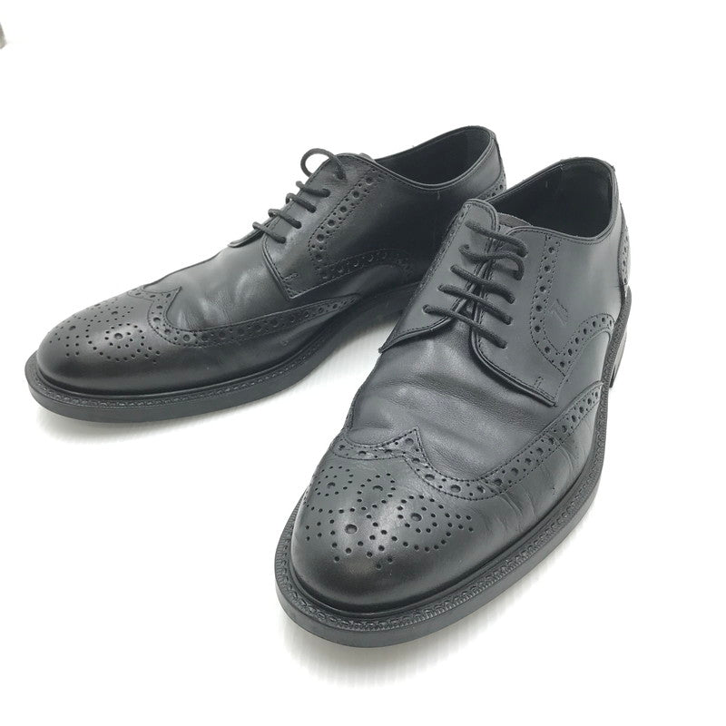 【中古品】【メンズ】 TOD’S トッズ WING TIP SHOES ウイングチップシューズ  ビジネスシューズ ドレスシューズ 靴 164-240821-na-9-tag サイズ：6 1/2 カラー：ブラック 万代Net店