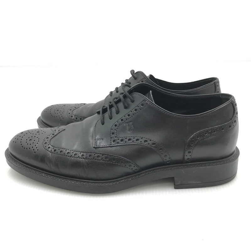 【中古品】【メンズ】 TOD’S トッズ WING TIP SHOES ウイングチップシューズ  ビジネスシューズ ドレスシューズ 靴 164-240821-na-9-tag サイズ：6 1/2 カラー：ブラック 万代Net店