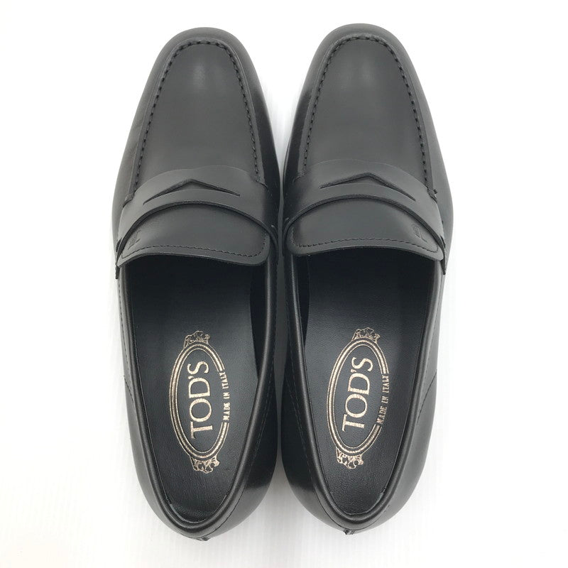 【中古美品】【メンズ】 TOD’S トッズ MOCASSINO GOMMA LEGGERA 51B XXM51B00010D90B999 モカシン コインローファー シューズ 靴 164-240821-hi-13-tag サイズ：6 カラー：ブラック 万代Net店