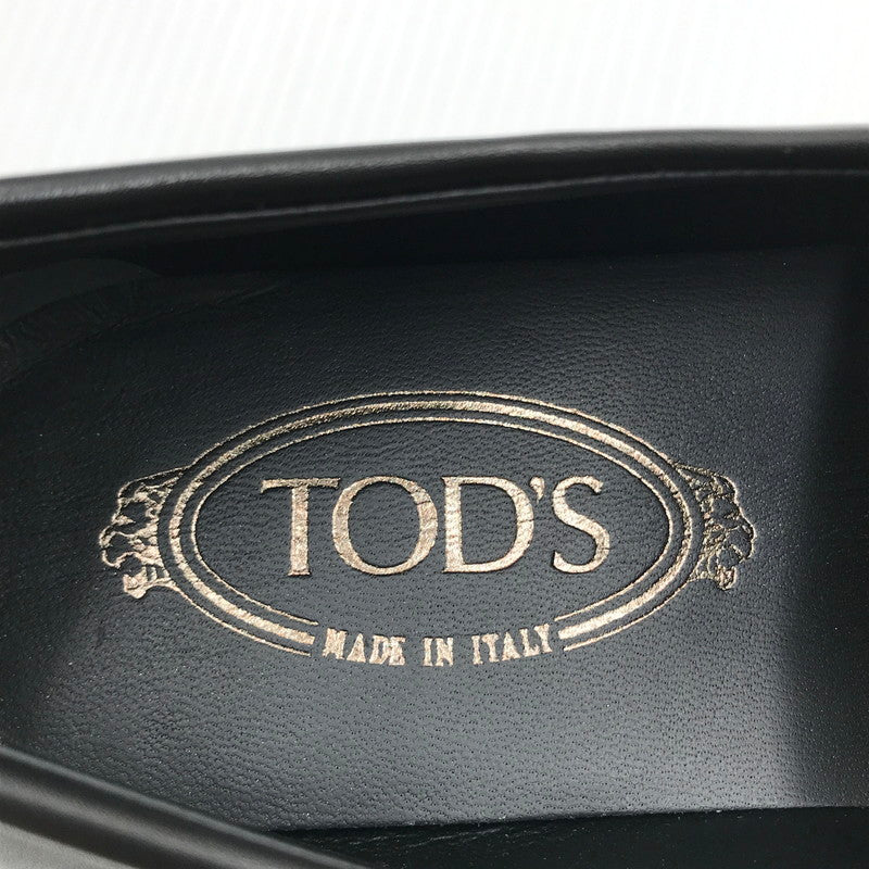 【中古美品】【メンズ】 TOD’S トッズ MOCASSINO GOMMA LEGGERA 51B XXM51B00010D90B999 モカシン コインローファー シューズ 靴 164-240821-hi-13-tag サイズ：6 カラー：ブラック 万代Net店