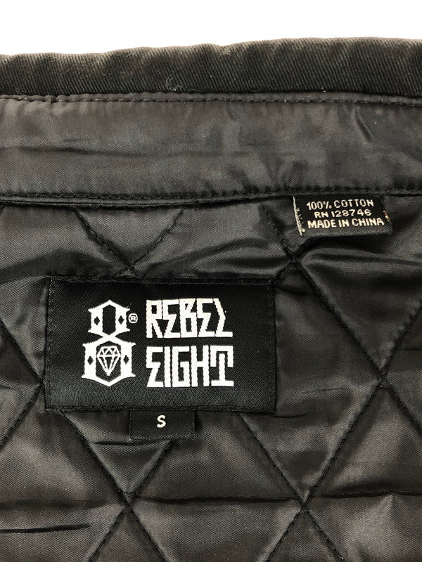 【中古品】【メンズ】  REBEL8 レベルエイト 裏地キルティング ワークジャケット アウター 142-240820-SS-7-tag サイズ：S カラー：ブラック 万代Net店