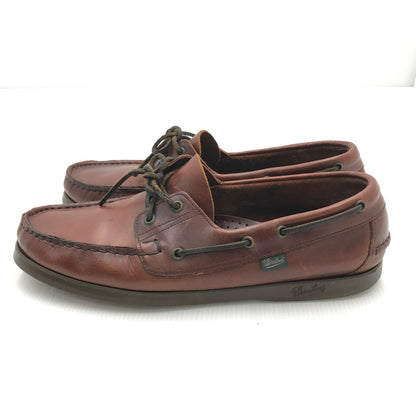 【現状渡し品】【メンズ】 Paraboot パラブーツ BARTH AMERICA 0210 バース アメリカ デッキシューズ 靴 164-240821-hi-17-tag サイズ：10 カラー：ブラウン 万代Net店