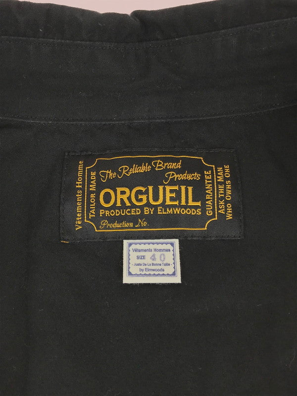 【中古品】【メンズ】  ORGUEIL オルゲイル コットンウェザーパラフィンボタンダウンシャツ OR-5005H 長袖シャツ 145-240823-hi-16-tag サイズ：40 カラー：ブラック 万代Net店