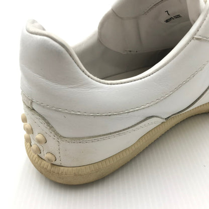 【中古品】【メンズ】 TOD’S トッズ XXM68C0DP30OV7B001 LEATHER SNEAKERS レザー スニーカー 靴 162-240821-na-8-tag サイズ：7 カラー：ホワイト 万代Net店