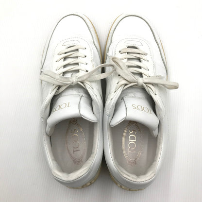 【中古品】【メンズ】 TOD’S トッズ XXM68C0DP30OV7B001 LEATHER SNEAKERS レザー スニーカー 靴 162-240821-na-8-tag サイズ：7 カラー：ホワイト 万代Net店