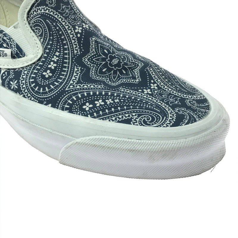 【中古品】【メンズ】 VANS VAULT バンズ ヴォルト × KITH キス OG CLASSIC SLIP-ON クラシック スリッポン スニーカー 靴 162-260622-na-09-tagh サイズ：26.5cm US 8.5 カラー：PAISLEYGIBRALTERSEA 万代Net店