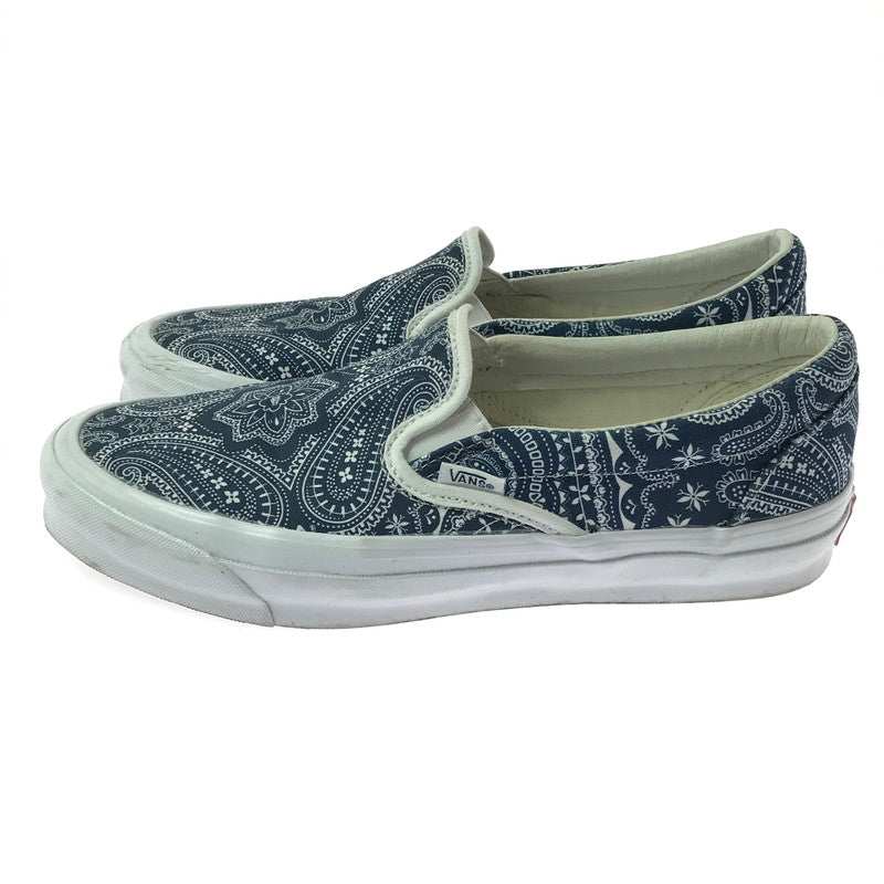 【中古品】【メンズ】 VANS VAULT バンズ ヴォルト × KITH キス OG CLASSIC SLIP-ON クラシック スリッポン スニーカー 靴 162-260622-na-09-tagh サイズ：26.5cm US 8.5 カラー：PAISLEYGIBRALTERSEA 万代Net店