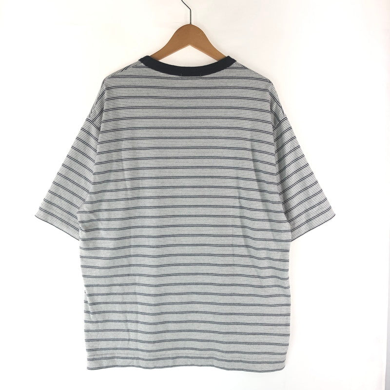 【中古品】【メンズ】 UNIVERSAL PRODUCTS ユニバーサルプロダクツ MULTI BORDER S/S T-SHTIRT 231-60108 マルチボーダー ショートスリーブTシャツ 半袖Tシャツ 140-240823-hi-1-tag サイズ：2 カラー：マルチカラー 万代Net店