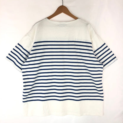 【中古品】【メンズ】  GRAPHPAPER グラフペーパー PANEL BORDER S/S TEE GU221-70219 パネルボーダー ショートスリーブTシャツ 半袖Tシャツ 140-240823-hi-6-tag サイズ：1 カラー：ホワイト/ブルー 万代Net店