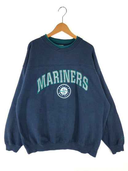 【中古品】【メンズ】  LEE SPORT リー スポーツ SEATTLE MARINERS SWEAT シアトル マリナーズ 刺繍入りスウェット トップス トレーナー 146-240827-mo-3-tag サイズ：XL カラー：ネイビー 万代Net店